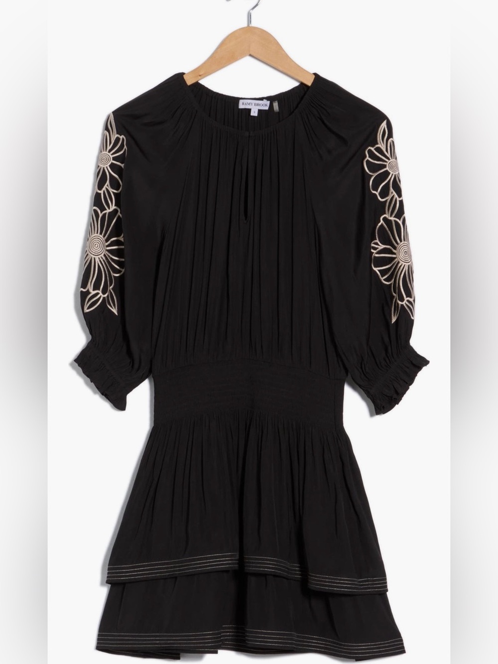 NWT Ramy Brook Tayla Floral Embroidered Minidress Small